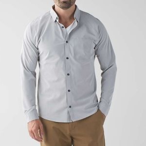 Lululemon men's voyage long sleeve button down